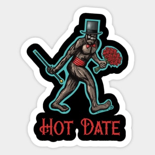 Hot Date Bigfoot Sticker